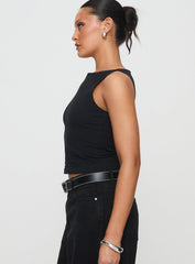 Bleeker High Neck Top Black