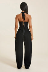 The Nola Corset Top in Black