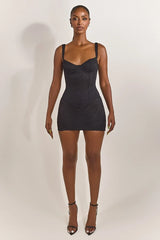 The Cinched Lace Corset in Black