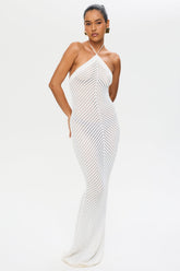 Remy Knit Maxi Dress in White