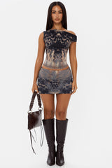 Roar Asymmetric Off Shoulder Co-Ord – Co-Ord Set