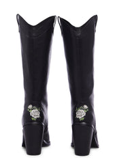 Mourning Rose Cowboy Boots