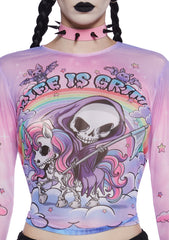 Doomed To Dazzle Long Sleeve Top