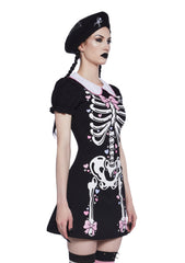 Rattle My Bones Mini Dress - Hearts