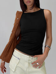 Lose Your Number High Neck Top Black