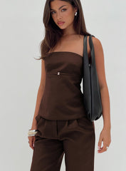 Irresistible Strapless Top Chocolate