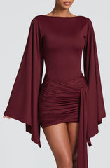 Lucetta Mini Dress - Cherry Lacquer
