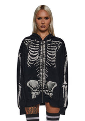 Spine Chiller Zip-Up Hoodie