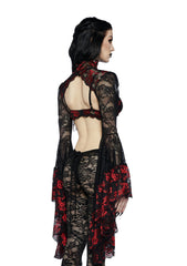 Gothic Fires Lace Shrug