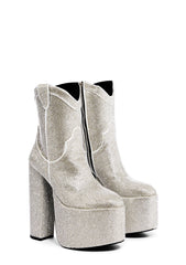 Western Treasures Platform Boots