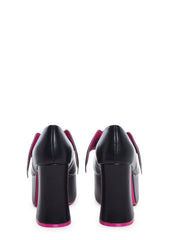X Monster High Deelite Draculaura Platform Mary Janes - Black/Pink
